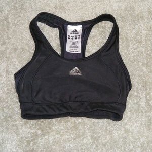 Black Adidas Girls sports bra
